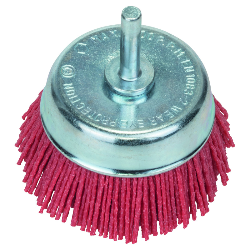 Brosse Boisseau Fils Nylon 75 Mm 6 Mm grain 80