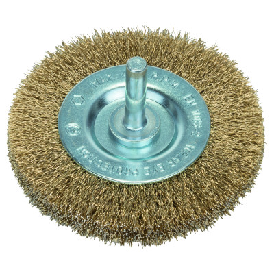 BROSSE CIRC ONDULES LAITON 75 mm 6 mm
