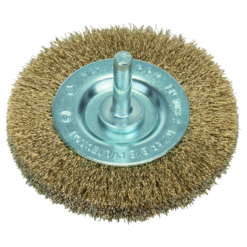 BROSSE CIRC ONDULES LAITON 75 mm 6 mm