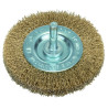 BROSSE CIRC ONDULES LAITON 75 mm 6 mm