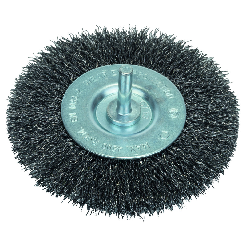 BROSSE CIRC FILS ONDULES 100 mm 6 mm