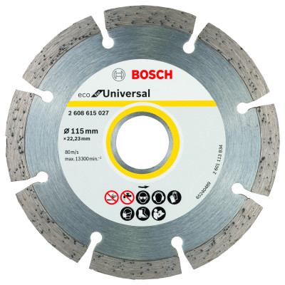 10 Disques Diamant Eco for Universal Bosch 115 x22,23 x7