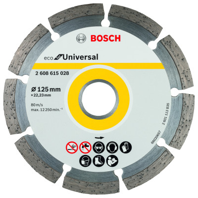 10 Disques Diamant Eco for Universal Bosch 125 x22,23 x7