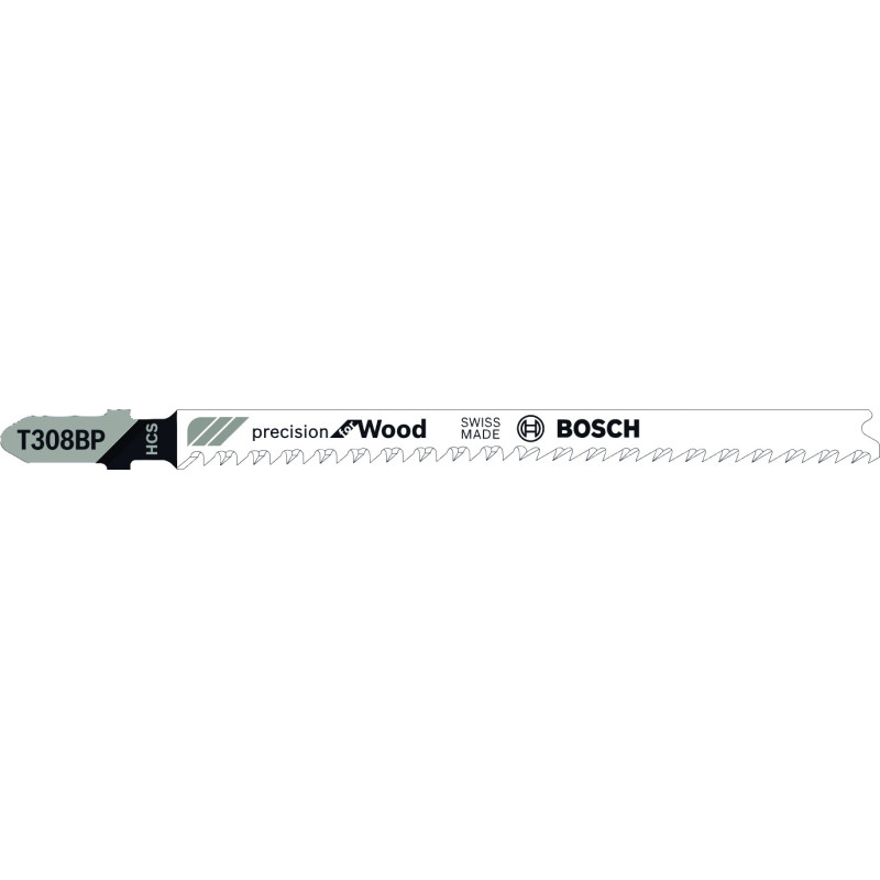 2 Lames scie sauteuse HCS Précision Bois 2.2 mm Pas: 2,2 mm T308BP