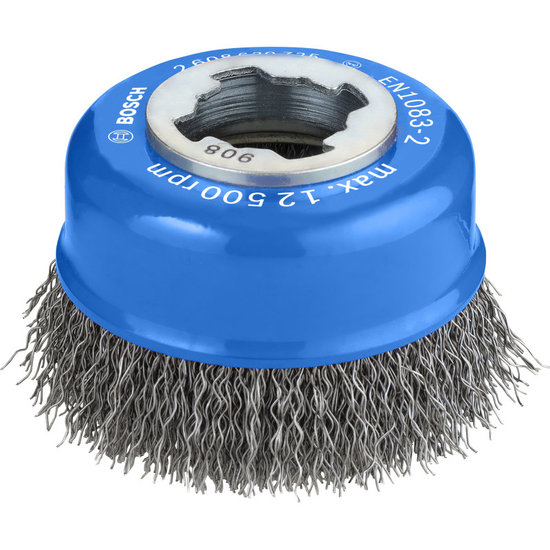 Brosse boisseau PRO X-LOCK pour le Métal Fils ondulés 75 x0.3 mm