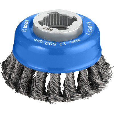 Brosse boisseau PRO X-LOCK pour le Métal 75 x0.35 mm