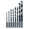 Forets HSS Impact Control, Pack De 8 Pièces Pack De 8 (Index) - Diamètres De Tr