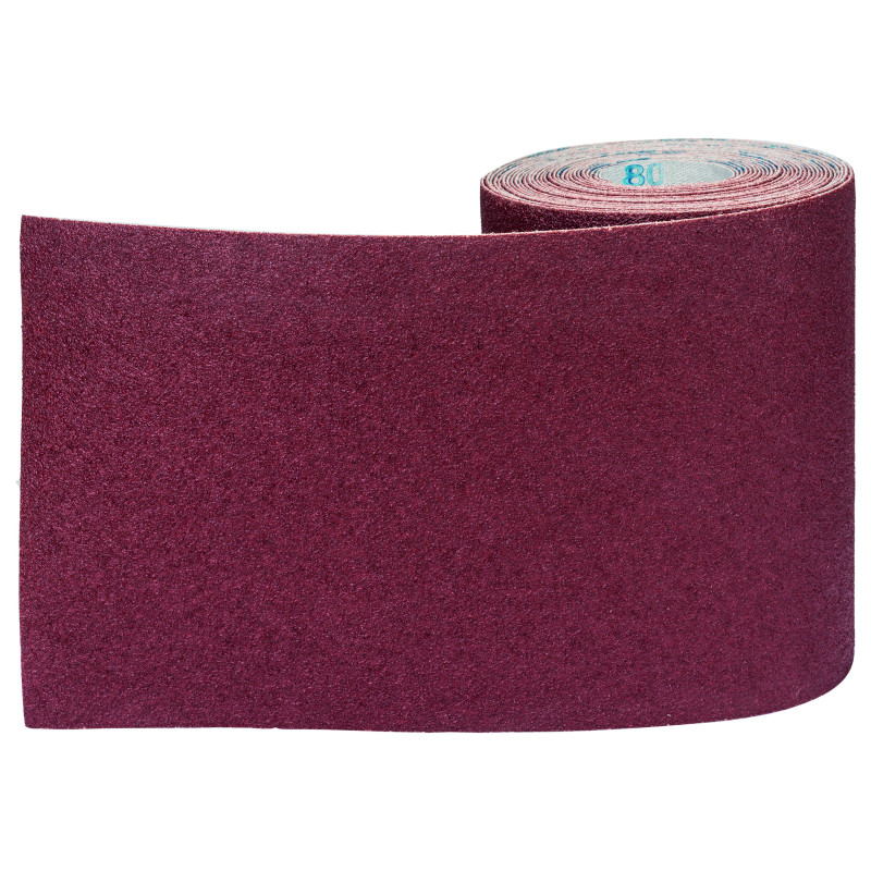 Rouleau abrasif J450 EfW&P 115mmX5 m G80 grain 80