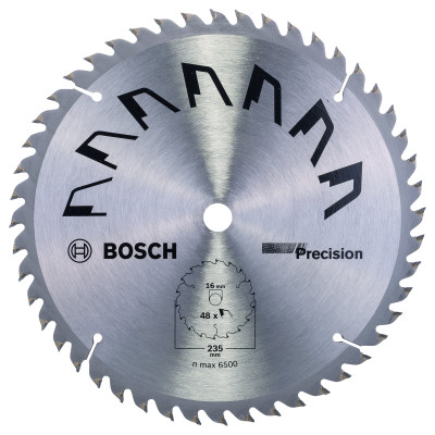 Lame scie circulaire Précision Bois 235 x16 x2,5 mm 48D