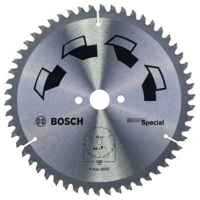 Lame scie circulaire Multimatériaux 190 x20/16 x2,5 mm 54D