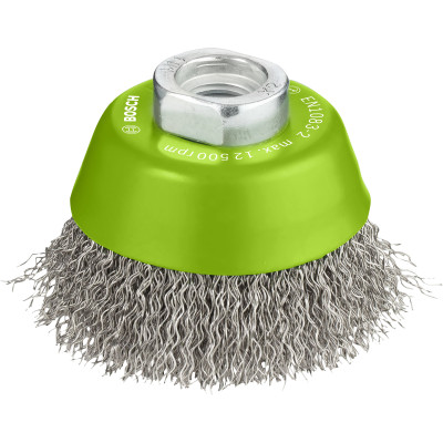 Brosse en biseau PRO pour l'Inox M14 60 x0.3 mm