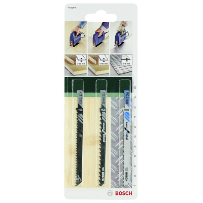 Kit 3 Lames scie sauteuse Emm. Peugeot Bois & Métal PG101B PG144D PG318A x3