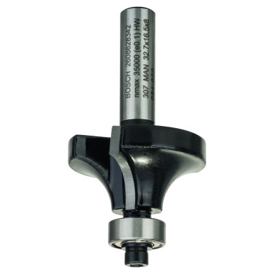 Fraises à Arrondir avec Roulement à Billes, à Deux Tranchants, Carbure