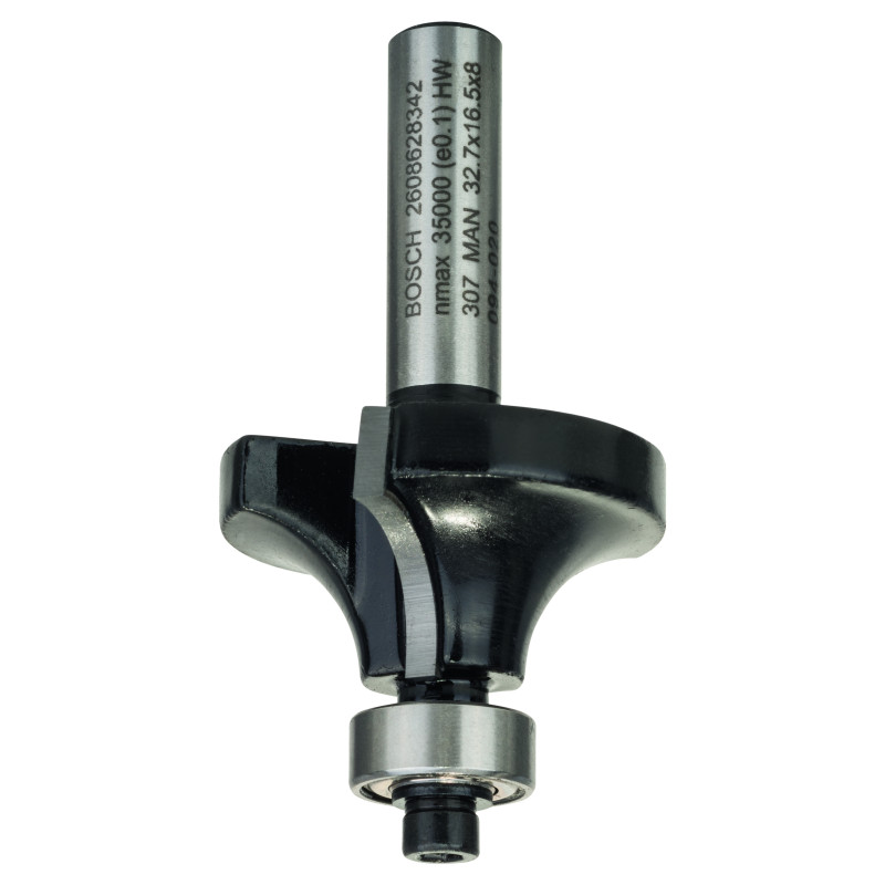 Fraises à Arrondir avec Roulement à Billes, à Deux Tranchants, Carbure