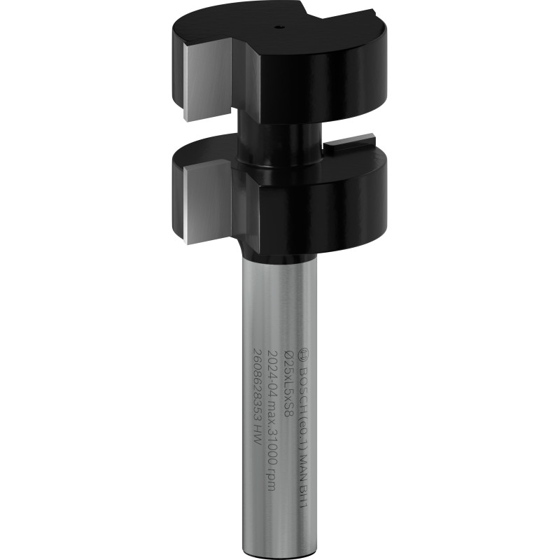 Fraise à bouveter PRO Bois dur Qu.8, Ø 25 mm L:5 Lt:58