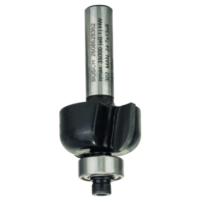 Fraise à canneler PRO Bois dur Qu.8, R:6 Ø 24,7 mm L:13 Lt:53