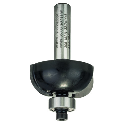 Fraise à canneler PRO Bois dur Qu.8, R:10 Ø 32,7 mm L:14 Lt:55