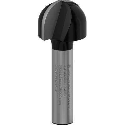 Fraise à canneler PRO Bois dur Qu.8, R:10 Ø 20 mm L:12,4 Lt:46