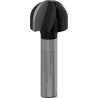 Fraise à canneler PRO Bois dur Qu.8, R:10 Ø 20 mm L:12,4 Lt:46