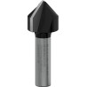 Fraise à rainurer droit en V PRO Bois dur Qu.8, Ø 16 mm L:16 Lt:45 mm 90°