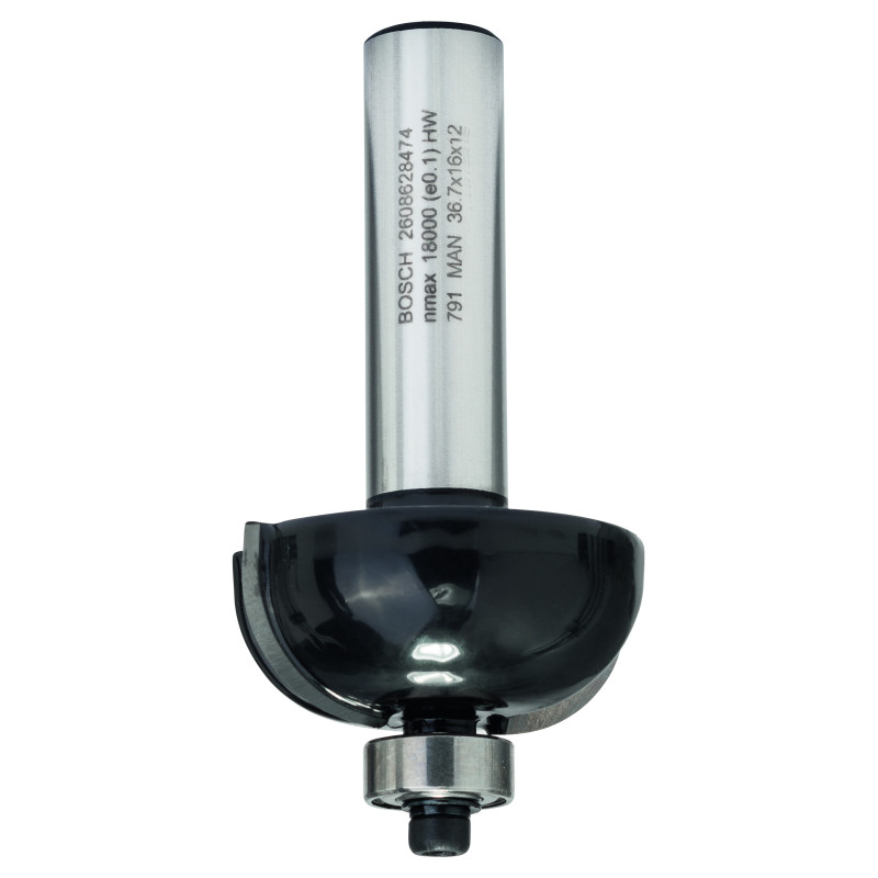 Fraise à canneler PRO Bois dur Qu.12, R:12 Ø 36,7 mm L:16 Lt:70