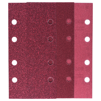 Feuilles Abrasives pour Ponceuse Vibrante, Set de X10 G 60,120,180