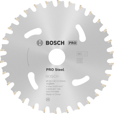 Lame scie Circulaire Sans-fil PRO Acier 136 x20 x1,6 mm 30D