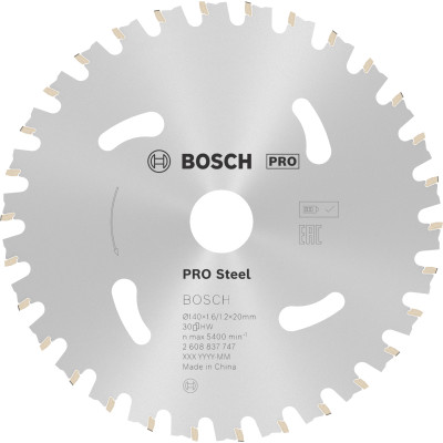 Lame scie Circulaire Sans-fil PRO Acier 140 x20 x1,6 mm 30D