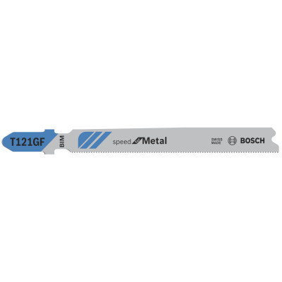 5 Lames scie sauteuse BIM Speed Métal 92 mm Pas: 0,8 mm T121GF