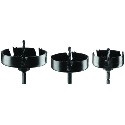 Coffret 3 scies trépans monobloc Carbure Spots halogènes Ø 68 mm 86 100 mm