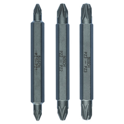 Pack De 3 Embouts De Tournevis Doubles Pz1, Pz2, Pz3 Pz1, Pz2, Pz3 60 mm