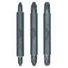 Pack De 3 Embouts De Tournevis Doubles Pz1, Pz2, Pz3 Pz1, Pz2, Pz3 60 Mm