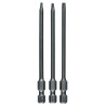 Kit 3 Embouts de vissage qualité extra-dure T8 T10 T15 89 mm x3