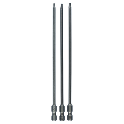 Kit 3 Embouts de vissage qualité extra-dure T8 T10 T15 152 mm x3