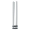 Kit 3 Embouts de vissage qualité extra-dure T8 T10 T15 152 mm x3