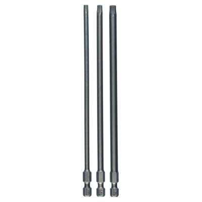 Kit 3 Embouts de vissage qualité extra-dure T20 T25 T30 152 mm x3