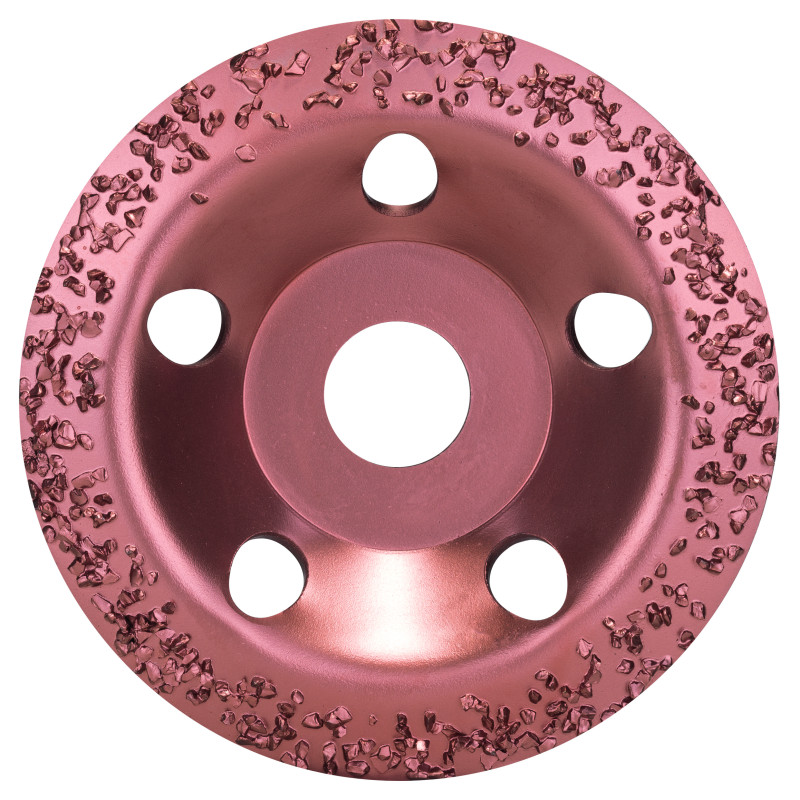 Meule assiette au carbure Gros Surface bombée Ø 115 mm/125 mm Grain 24