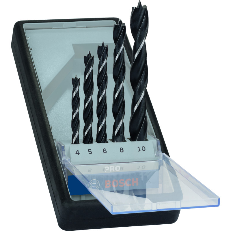 Coffret de 5 Mèches à Bois PRO Industrielles x5