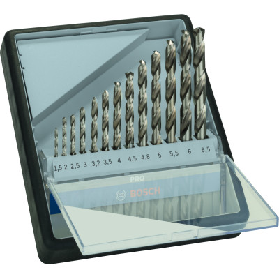 Coffret De Forets Hélicoïdaux Pro Metal Hss-G, 13 Pièces  Dure Jusqu'À 2 Fois Pl