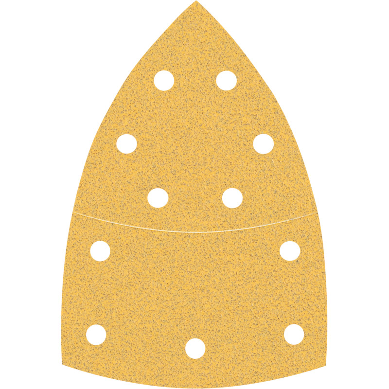 10 feuilles abrasives delta bois et peinture C470 EXPERT 102 x62 mm G80 grain 80