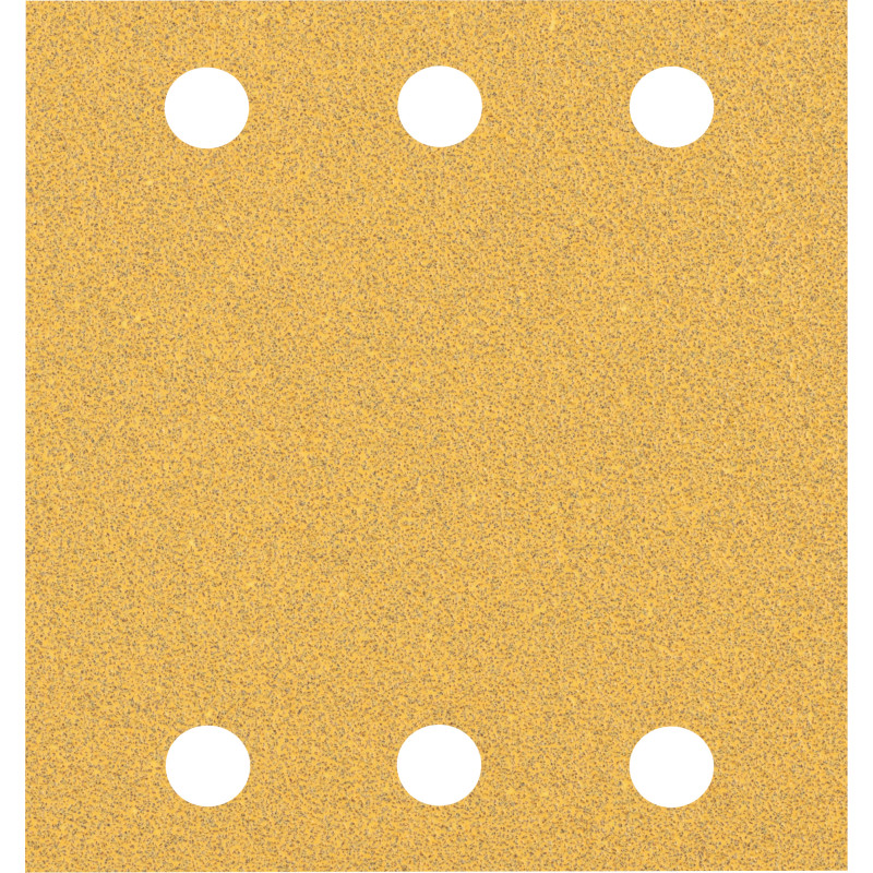 10 feuilles abrasives rectangulaire bois et peinture C470 EXPERT 115 x107 mm G60 grain 60