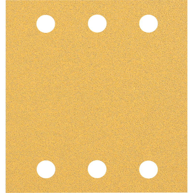 10 feuilles abrasives rectangulaire bois et peinture C470 EXPERT 115 x107 mm G80 grain 80