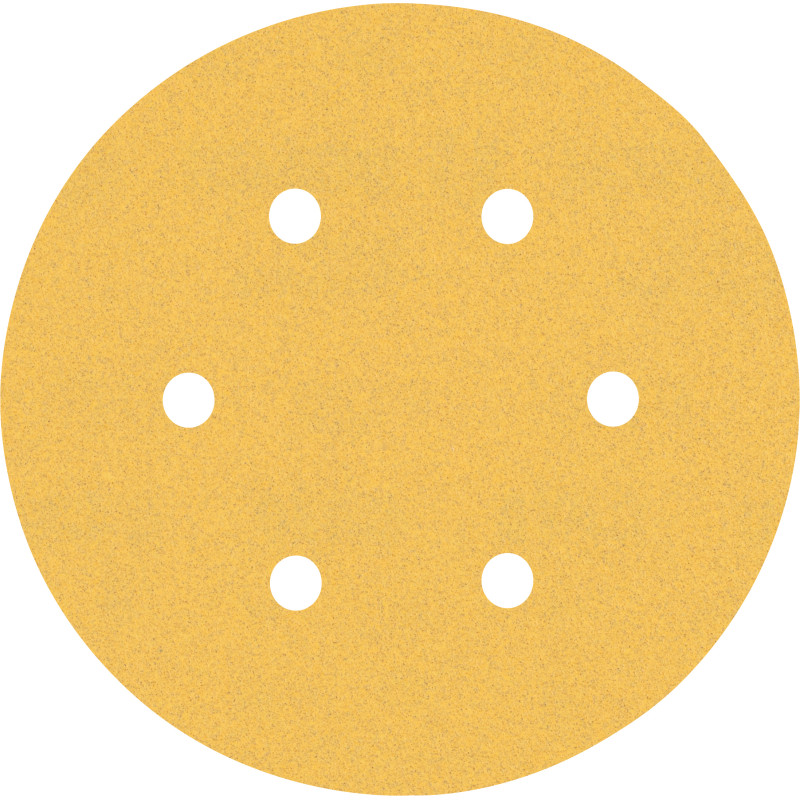 50 Disques abrasifs excentriques bois et peinture C470 EXPERT 150 mm 6t G120 grain 120