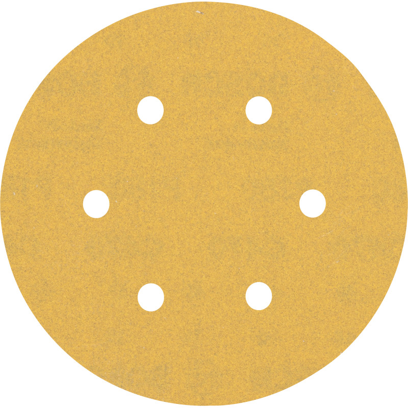 50 Disques abrasifs excentriques bois et peinture C470 EXPERT 150 mm 6t G180 grain 180