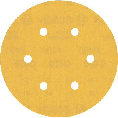 50 Disques abrasifs excentriques bois et peinture C470 EXPERT 150 mm 6t G400 grain 400