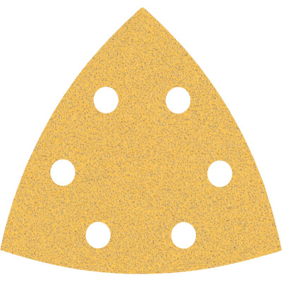 50 feuilles abrasives delta bois et peinture 93 mm 6 trous G80 grain 80