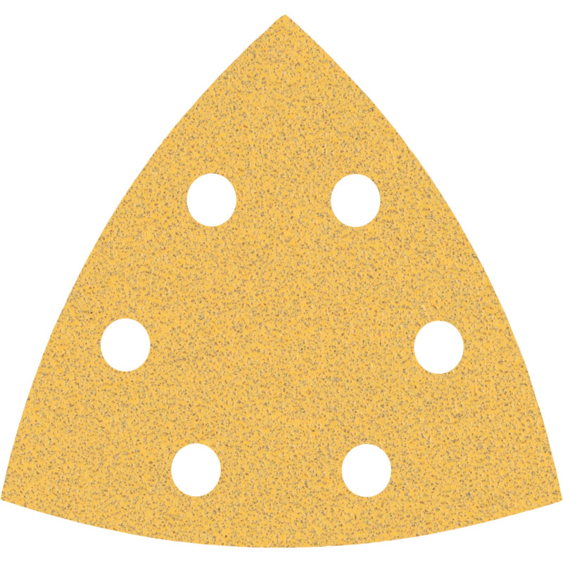 50 feuilles abrasives delta bois et peinture 93 mm 6 trous G80 grain 80