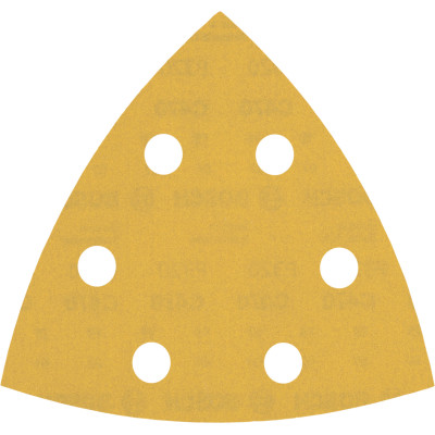 50 feuilles abrasives delta bois et peinture 93 mm 6 trous G320 grain 320