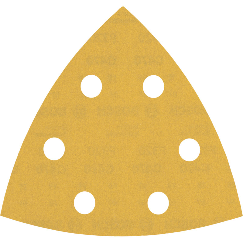 50 feuilles abrasives delta bois et peinture 93 mm 6 trous G320 grain 320