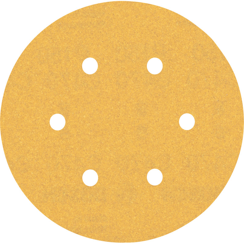 50 Disques abrasifs excentriques bois et peinture C470 EXPERT Ø 15 mm0 mm 6t G150 grain 150